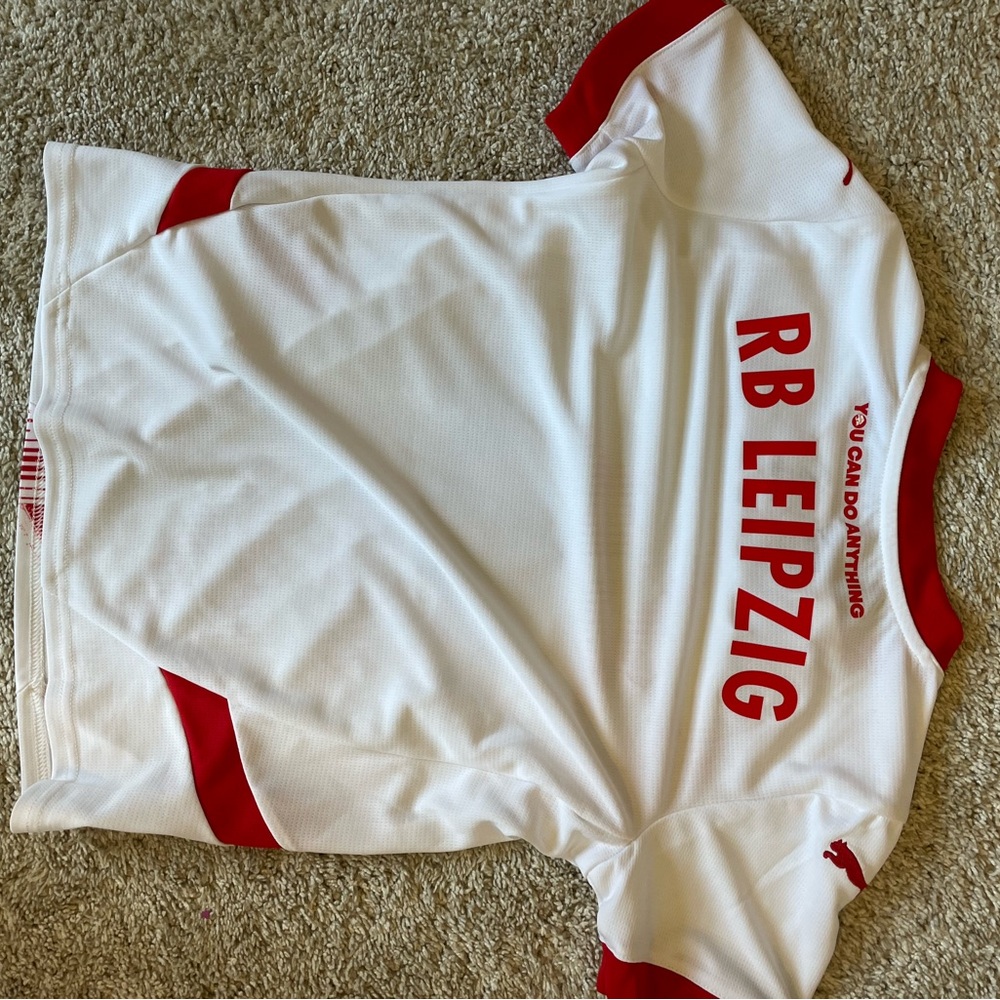 Puma Kids RB Leipzig Jersey - White and Red